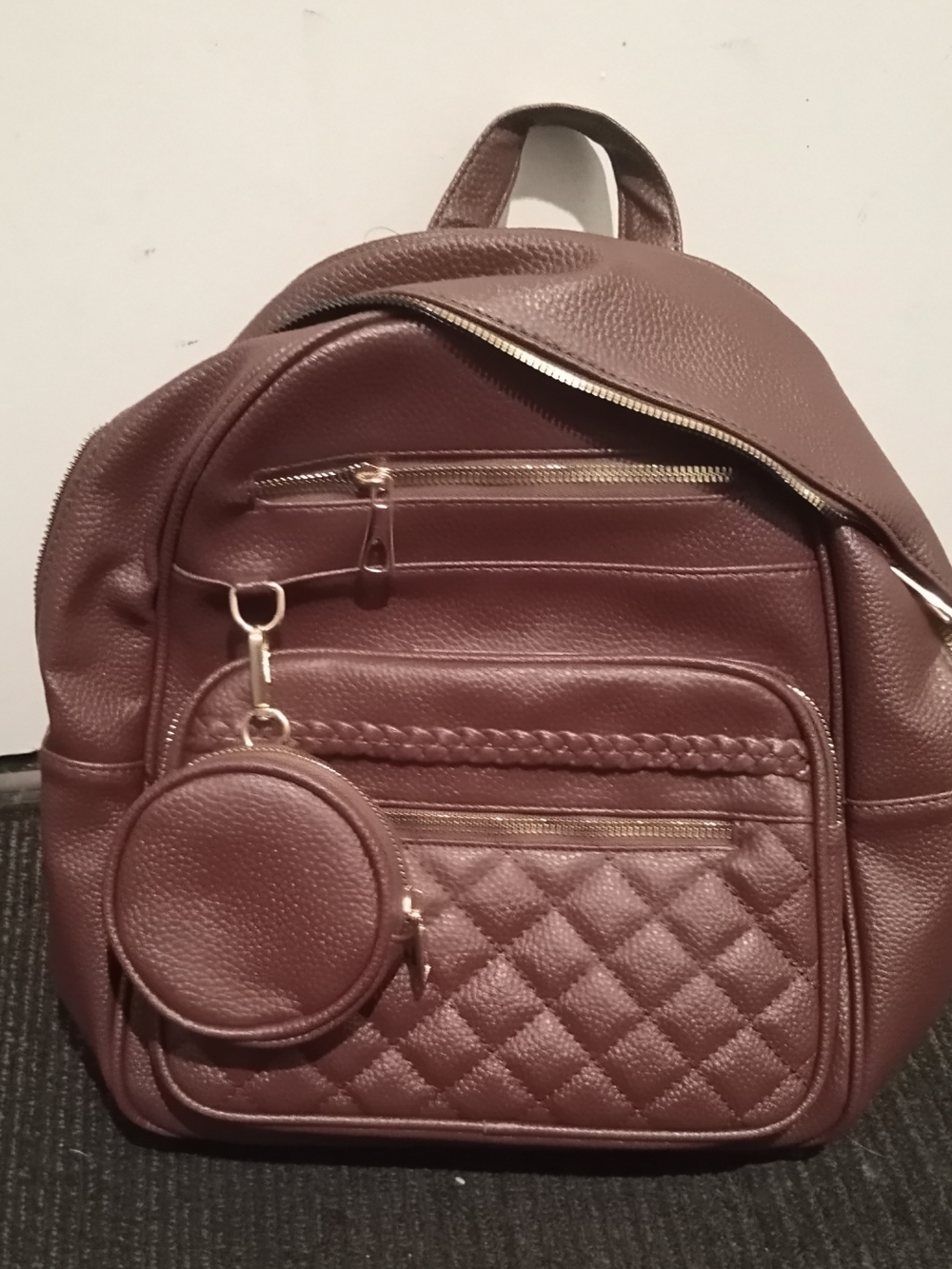 Brown Quilted Women's Backpack - Stylish Everyday Bag